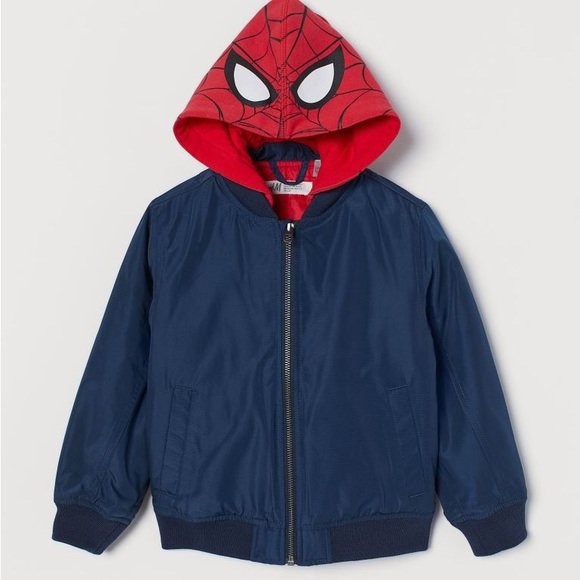H&M Spiderman boys bomber jacket size 8/10. Great condition. - Picture 1 of 3